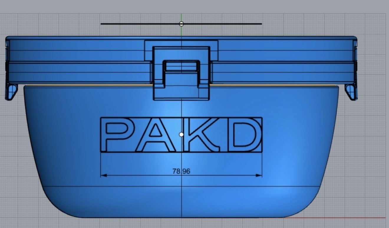 PAKD Power Bowl exploded view showing BPA-free copolyester inner containers