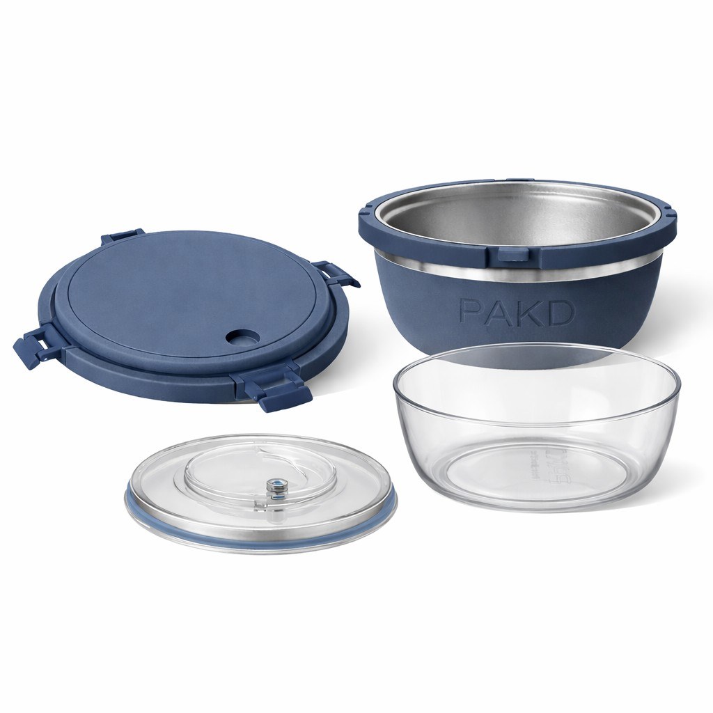 PAKD Power Bowl insulated meal container, components